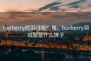 burberry的羽绒服价格，burberry羽绒服是什么牌子