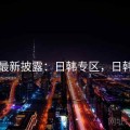 头条最新披露：日韩专区，日韩意思