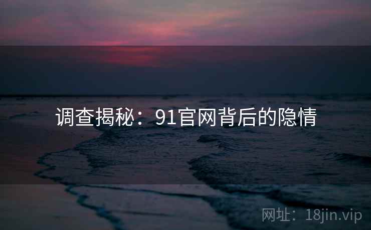 调查揭秘：91官网背后的隐情