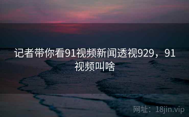 记者带你看91视频新闻透视929，91视频叫啥