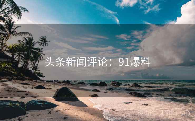 头条新闻评论：91爆料