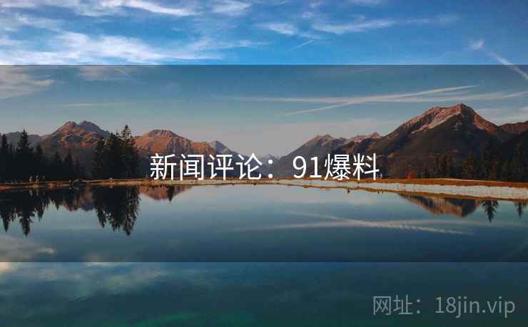 新闻评论：91爆料